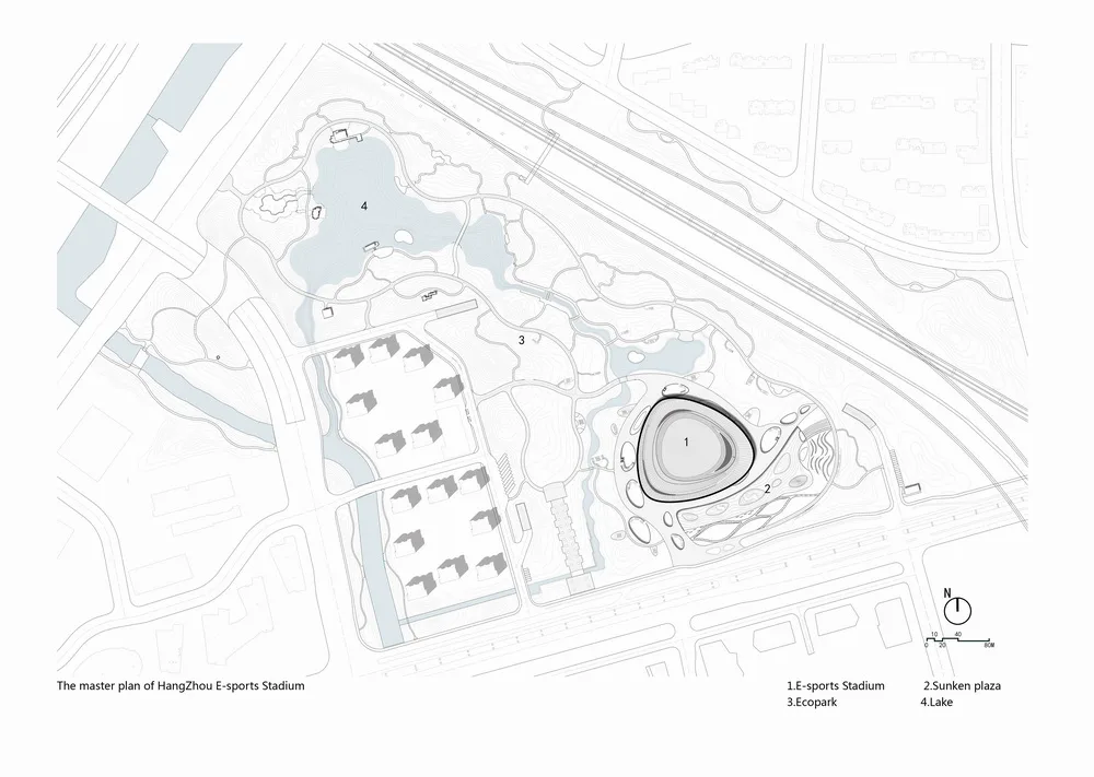 BIM Architecture | Hangzhou Beijingyuan Ecological Park and Esports Center/Zhongnan Architecture