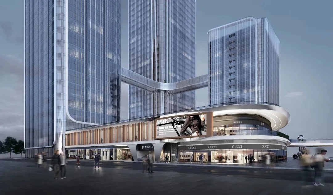 China Merchants Shekou Xi'an Silk Road Center | Olympic Sports Axis, Silk Road Gateway Built Like This