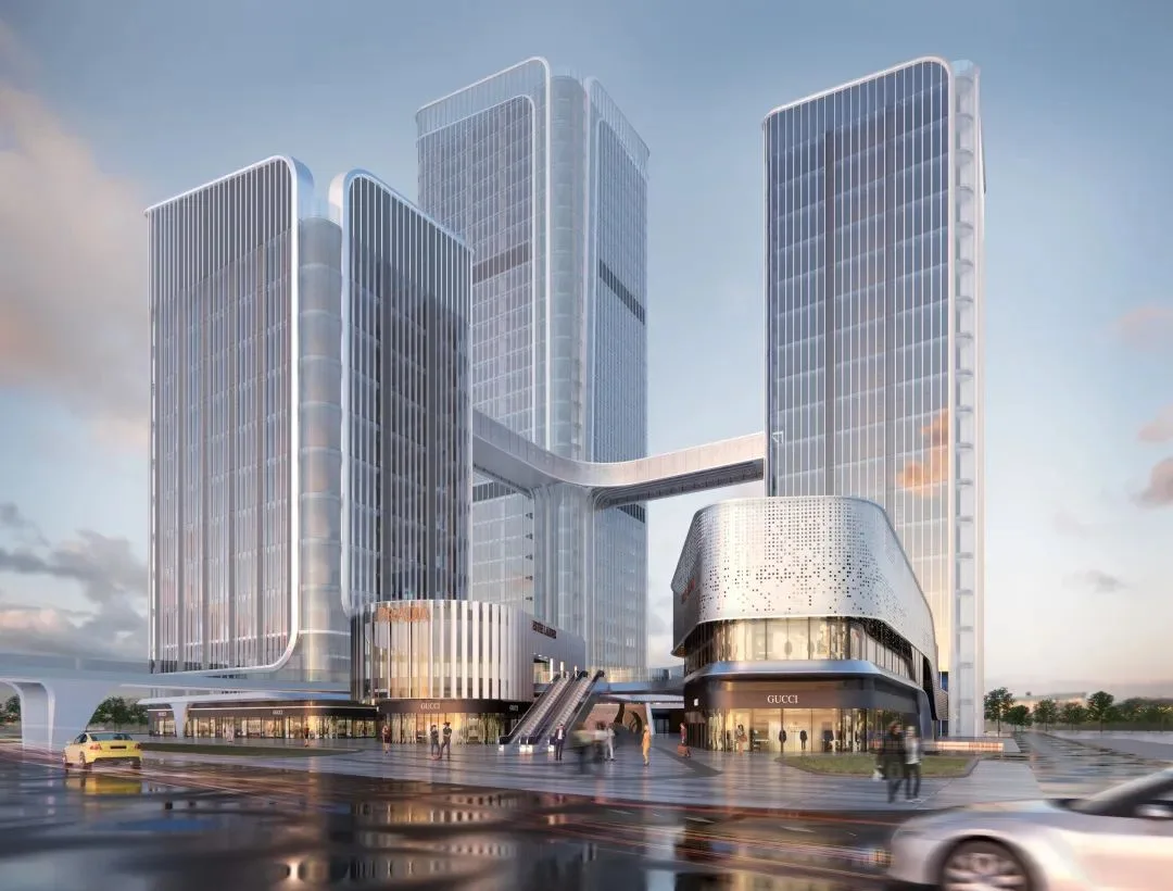 China Merchants Shekou Xi'an Silk Road Center | Olympic Sports Axis, Silk Road Gateway Built Like This