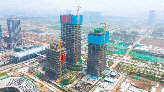 China Merchants Shekou Xi'an Silk Road Center | Olympic Sports Axis, Silk Road Gateway Built Like This