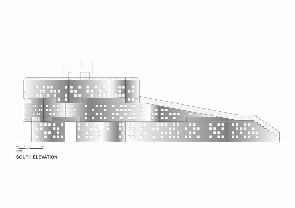 BIM Architecture | Inspired by the triangular cheese in cartoons! /SferaBlu Architects
