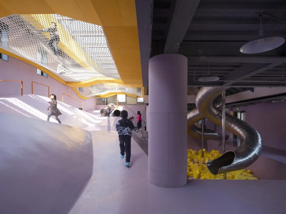 BIM Architecture | Hilltop and Pipe Slide: The Playscape Children's Growth Center/Unaware Architecture