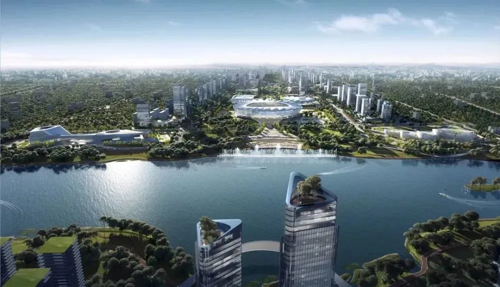 China Merchants Shekou Xi'an Silk Road Center | Olympic Sports Axis, Silk Road Gateway Built Like This