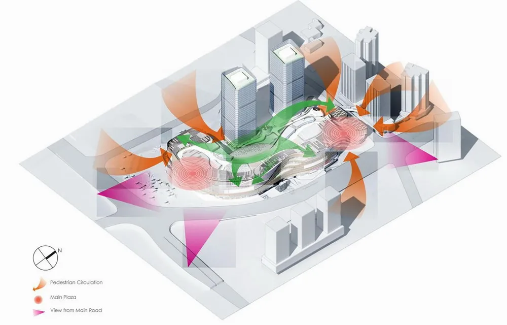 BIM Architecture | Hong Kong Land Chongqing Halo The Ring Shopping Park - PHA Paiang International Architectural Design