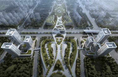 Inside China Merchants Shekou Xi'an Silk Road Center: The Olympic Sports Axis and Silk Road Gateway Unveiled-BIM WORLD