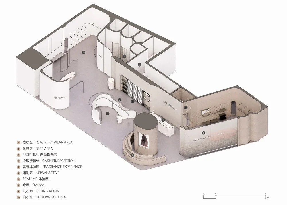 BIM Architecture | Interior Design Expressing the Beauty of Women: NEIWAI Flagship Store/Studiolite (SLT)