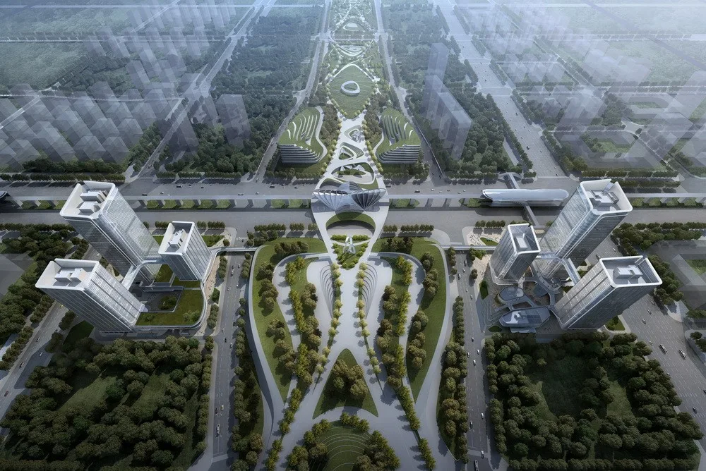 BIM Architecture | China Merchants Shekou Xi'an Silk Road Center/Shanghai Sanyi