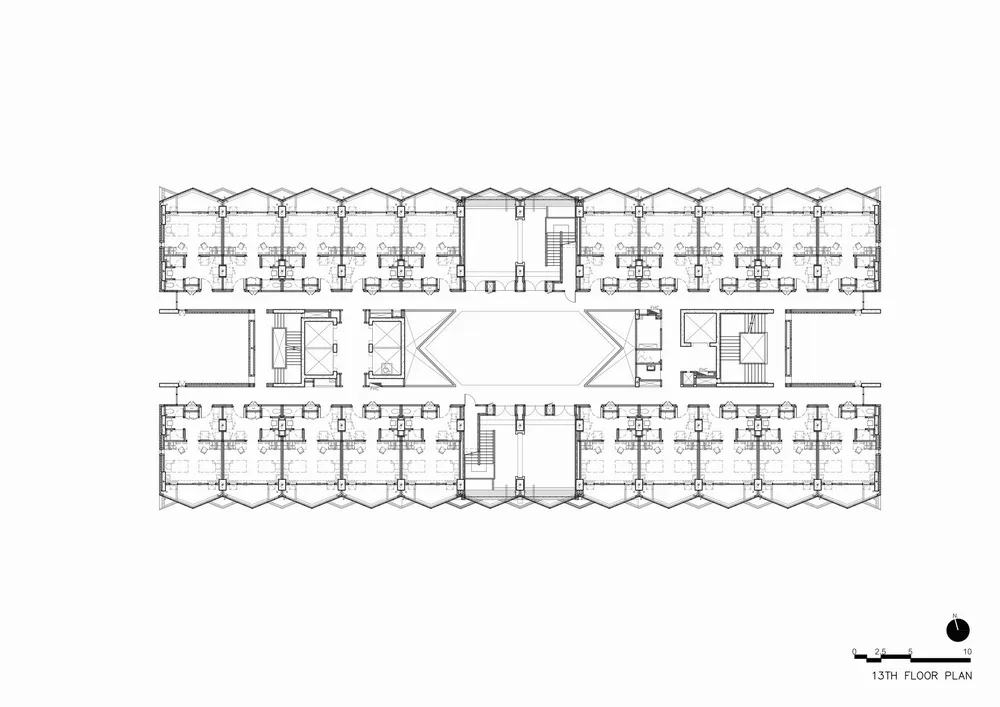 BIM Architecture | White Angel's Skyscraper Courtyard Dormitory Building/Plan Architect