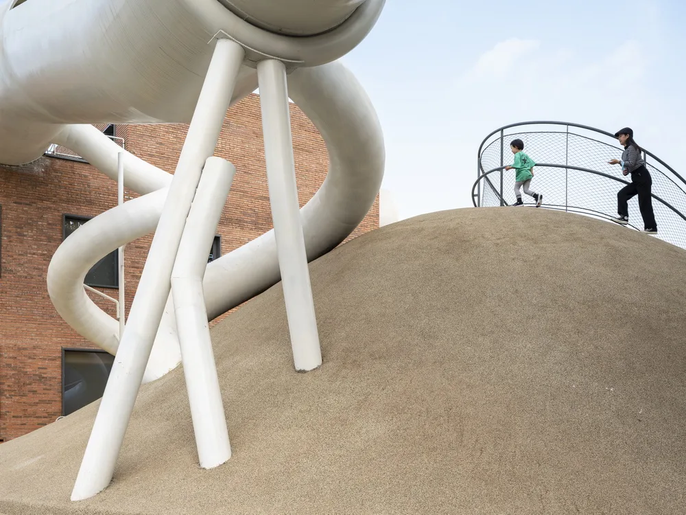 BIM Architecture | Hilltop and Pipe Slide: The Playscape Children's Growth Center/Unaware Architecture