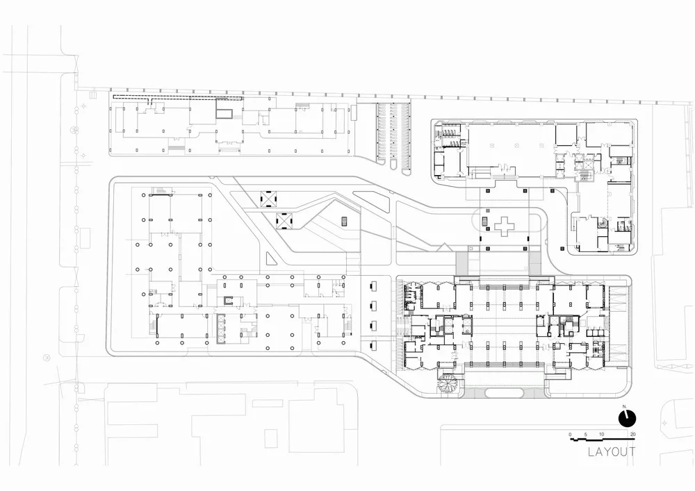BIM Architecture | White Angel's Skyscraper Courtyard Dormitory Building/Plan Architect