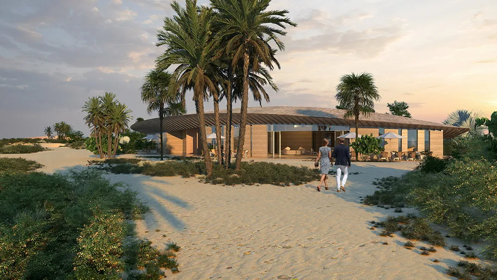 BIM Architecture | Kengo Kuma Saudi Arabia Resort Solution: undulating between water and land