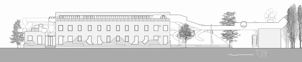 BIM Architecture | Hilltop and Pipe Slide: The Playscape Children's Growth Center/Unaware Architecture