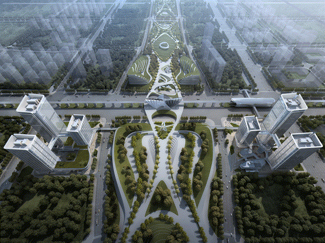 BIM Architecture | China Merchants Shekou Xi'an Silk Road Center/Shanghai Sanyi