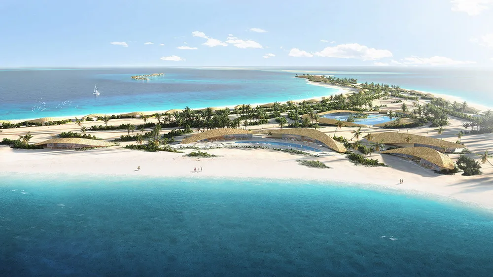 BIM Architecture | Kengo Kuma Saudi Arabia Resort Solution: undulating between water and land