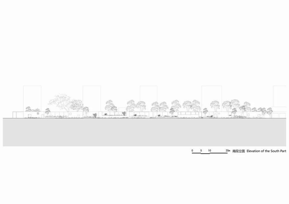BIM architecture | Multi corridor fence next to residential area/Ziyunzhai building