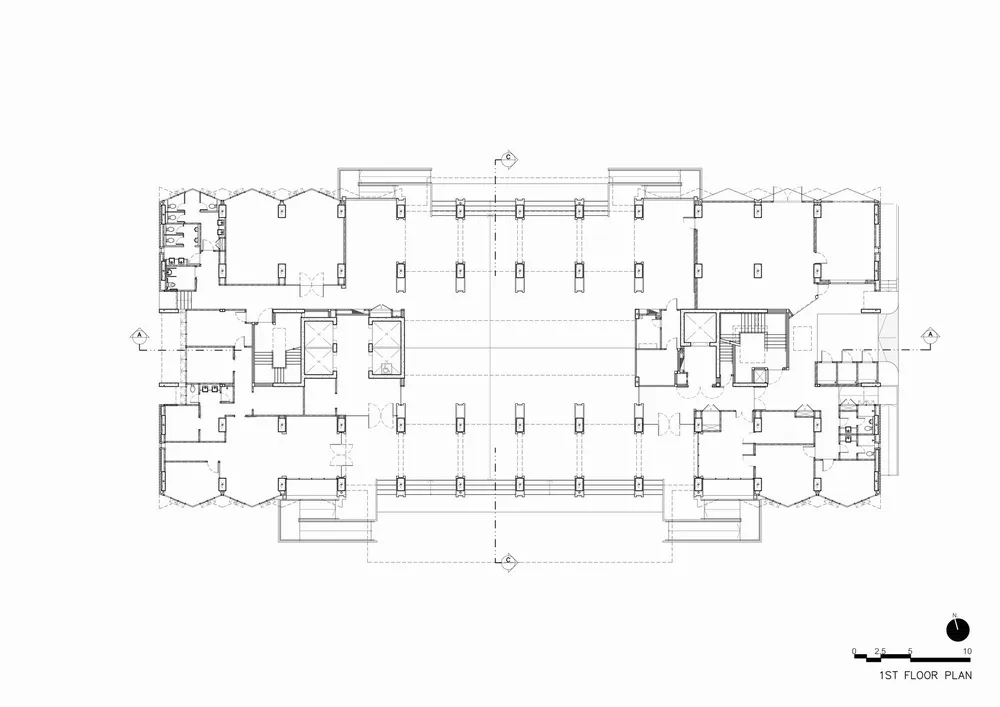 BIM Architecture | White Angel's Skyscraper Courtyard Dormitory Building/Plan Architect