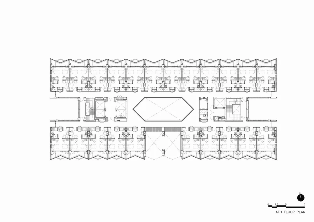 BIM Architecture | White Angel's Skyscraper Courtyard Dormitory Building/Plan Architect