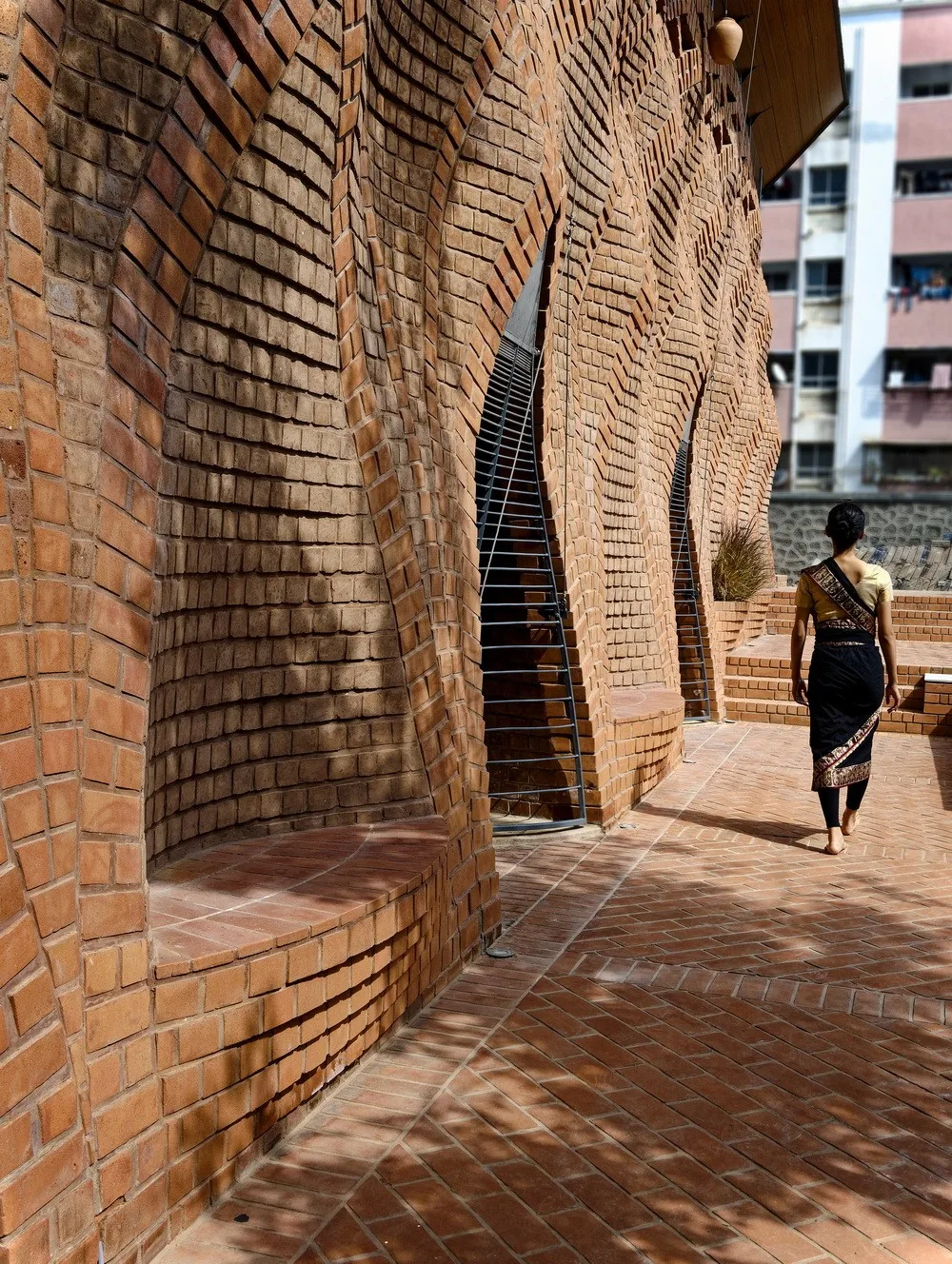 BIM Architecture | Red Oasis in Reinforced Cement/PMA Madhushhala