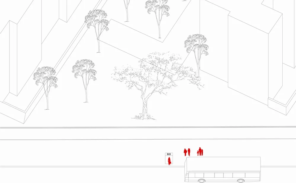 BIM architecture | Multi corridor fence next to residential area/Ziyunzhai building