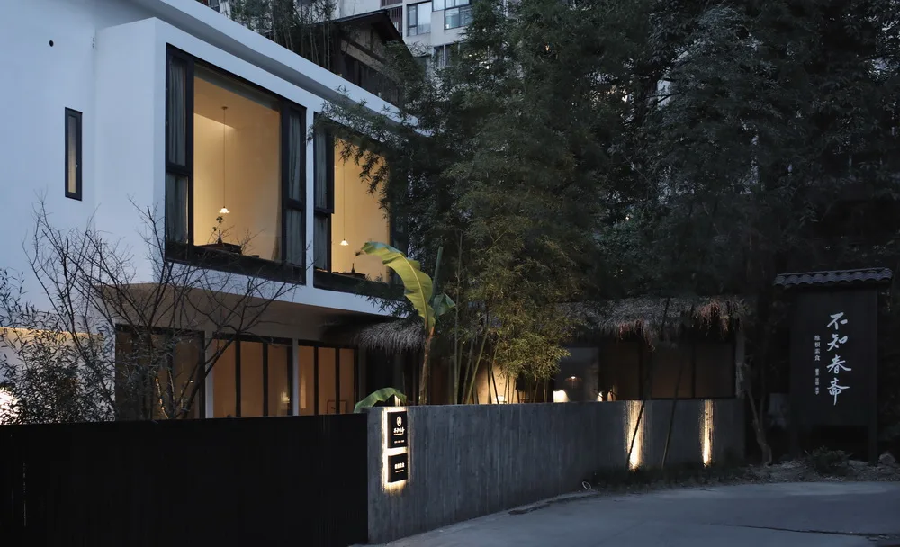 BIM Architecture | Placing a forest in the city of Chengdu is a construction of an unknown spring tea house/location