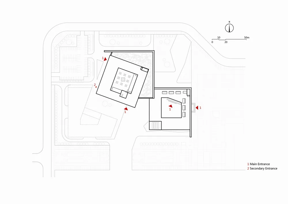 BIM Architecture | 2nd Floor of Humanities at Northeastern University/THAD by Zhuang Weimin from Tsinghua Architectural Design Institute