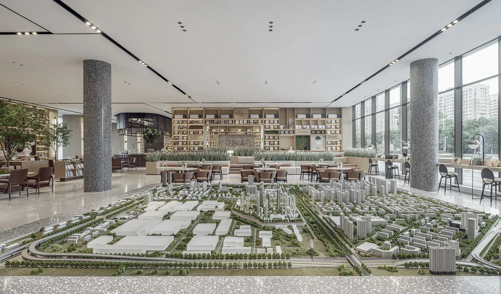 BIM architecture | Green swaying, named after 'book': Rongchuang · Sijichen Reading/Top Design