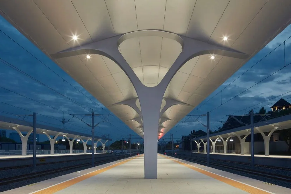 BIM Architecture | 'Railway Station in the Forest': Jiaxing Railway Station is now open for operation/MAD