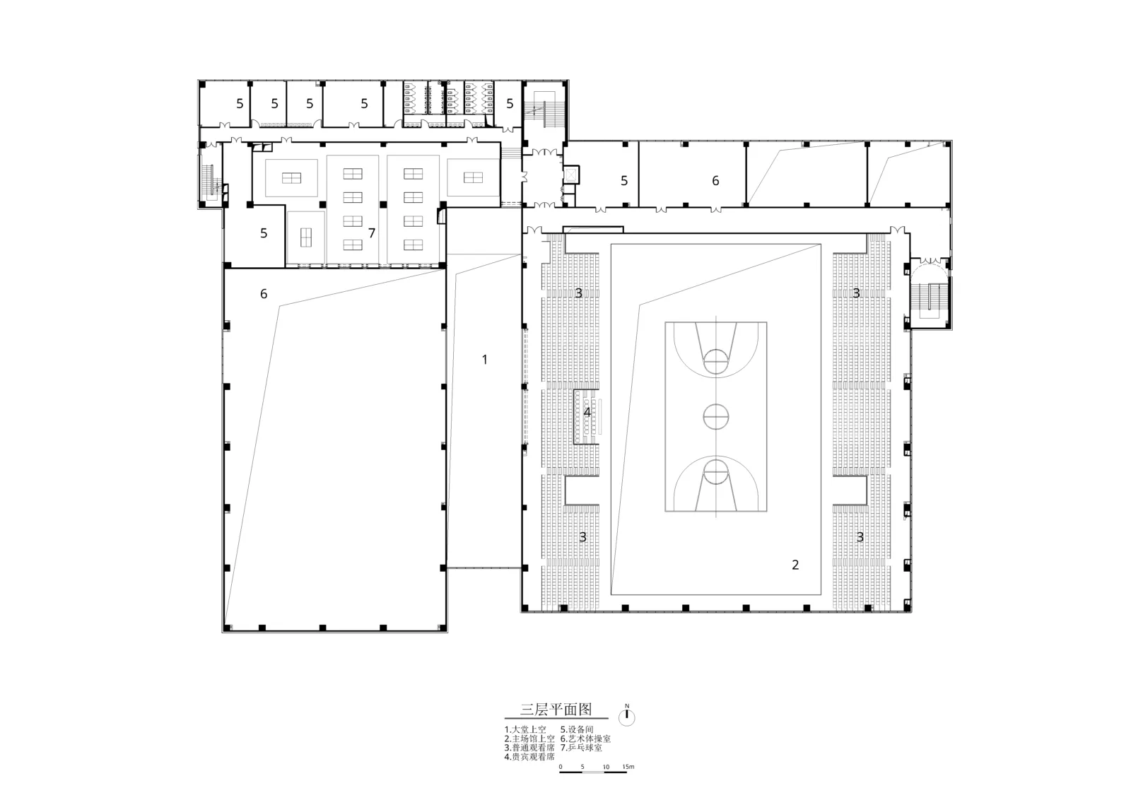 BIM Architecture | Beijing Institute of Technology Liangxiang Campus Cultural and Sports Center Technical Drawing