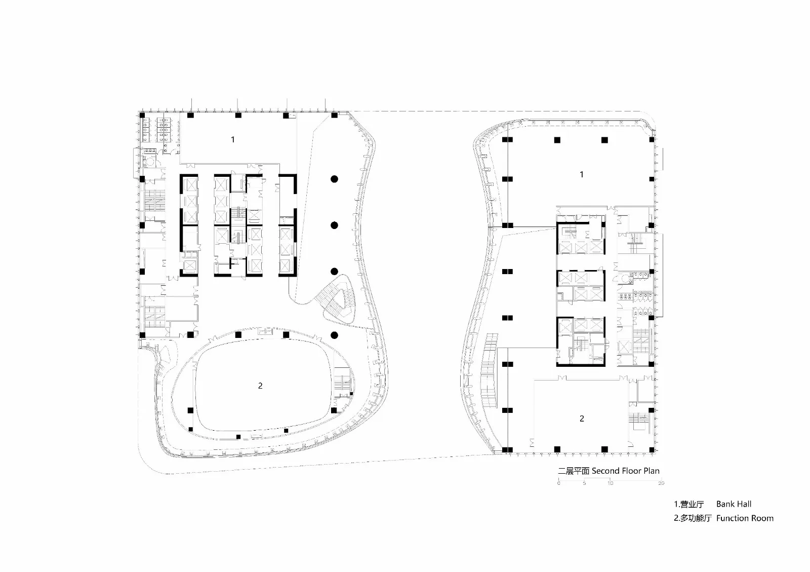 BIM Architecture | Shared Hall with Cities: Bank of China Minsheng Financial Building/Zhubo Design
