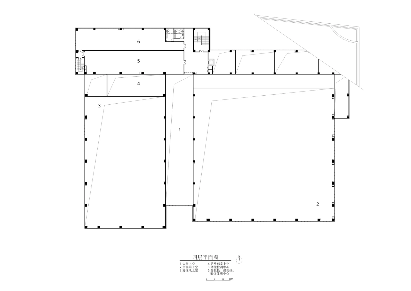 BIM Architecture | Beijing Institute of Technology Liangxiang Campus Cultural and Sports Center Technical Drawing