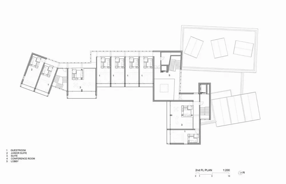 Third floor plan of Rossum Hotel Expansion