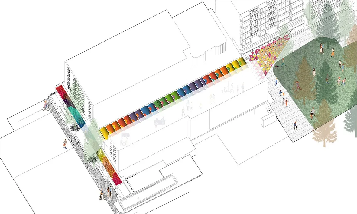 BIM Architecture | Colorful, Poetic Everyday: Renovation of Guangzhou Dongshan Meat and Vegetable Market/Aosilently Studio
