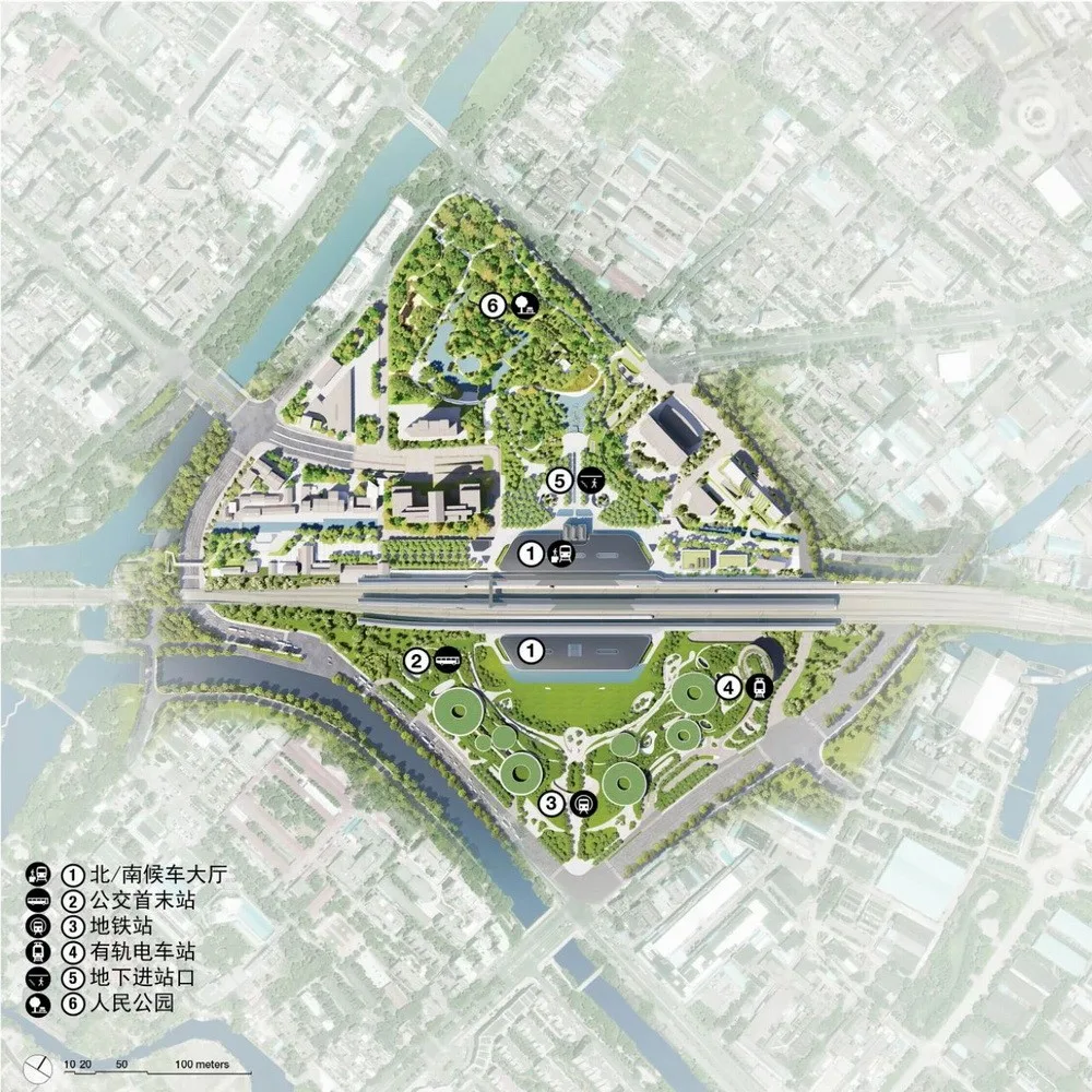 BIM Architecture | 'Railway Station in the Forest': Jiaxing Railway Station is now open for operation/MAD