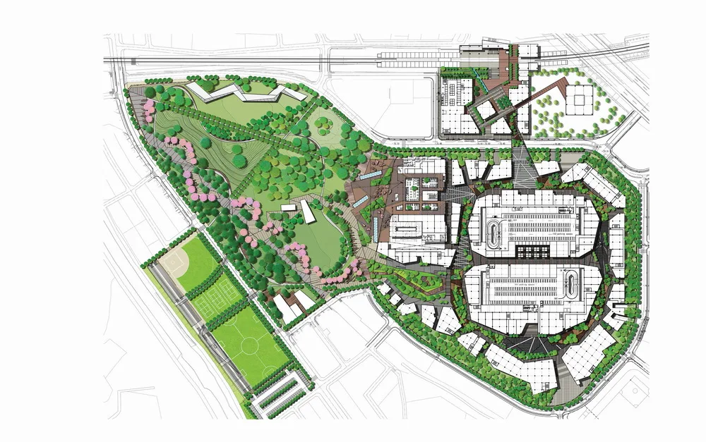 BIM Architecture | Grandberry Park Commercial Complex/LLA in Minamachida, Japan