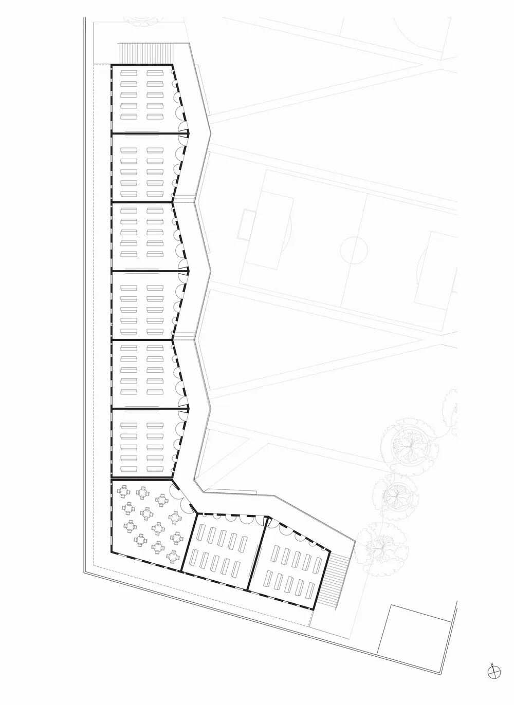 BIM Architecture | Modular Campus Construction, Responding to Site Environment and Cost Limitations/Studio PHH Architects