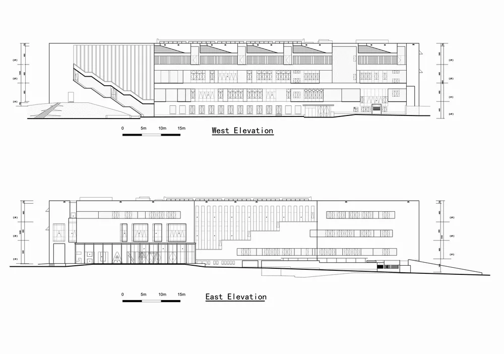 BIM Architecture | Tsinghua University South Campus Cafeteria and Career Guidance Center/Tsinghua University School of Architecture Simple Architecture Studio