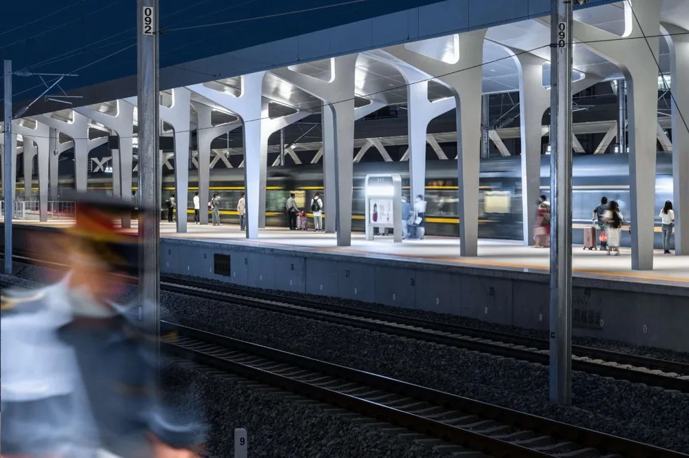 BIM Architecture | 'Railway Station in the Forest': Jiaxing Railway Station is now open for operation/MAD