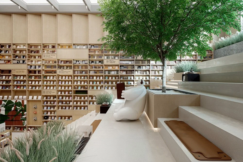 BIM architecture | Green swaying, named after 'book': Rongchuang · Sijichen Reading/Top Design