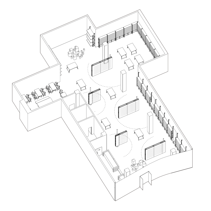 BIM Architecture | Purposeless Concept Bookstore/Luo Yujie Studio