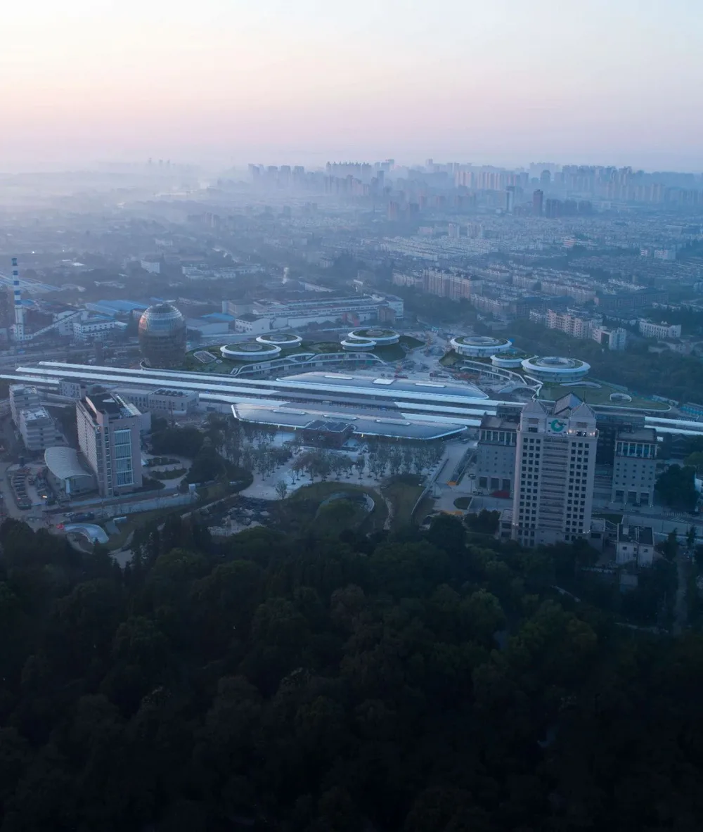 BIM Architecture | 'Railway Station in the Forest': Jiaxing Railway Station is now open for operation/MAD