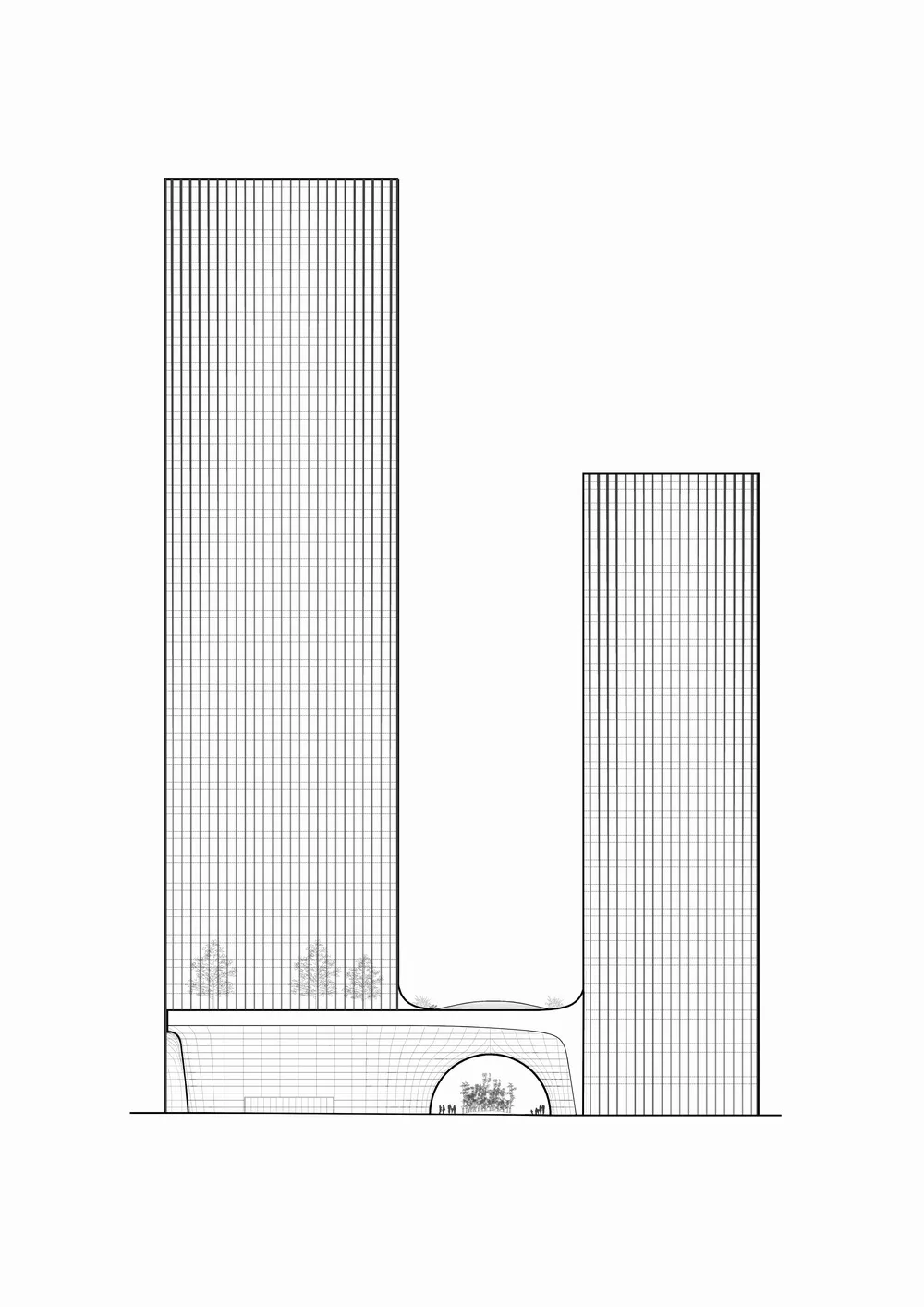 BIM Architecture | Shared Hall with Cities: Bank of China Minsheng Financial Building/Zhubo Design