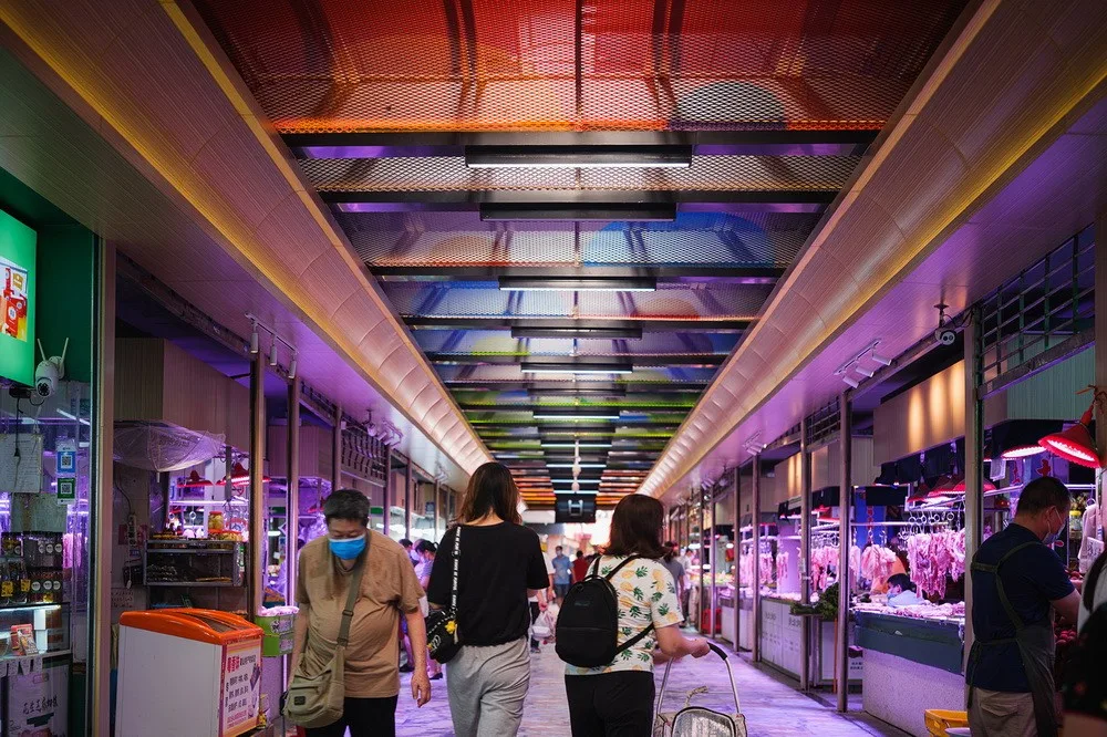 BIM Architecture | Colorful, Poetic Everyday: Renovation of Guangzhou Dongshan Meat and Vegetable Market/Aosilently Studio