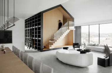 BIM Architecture: Harmonizing Interior and Exterior with Nature in Mountainous Landscapes-BIM WORLD