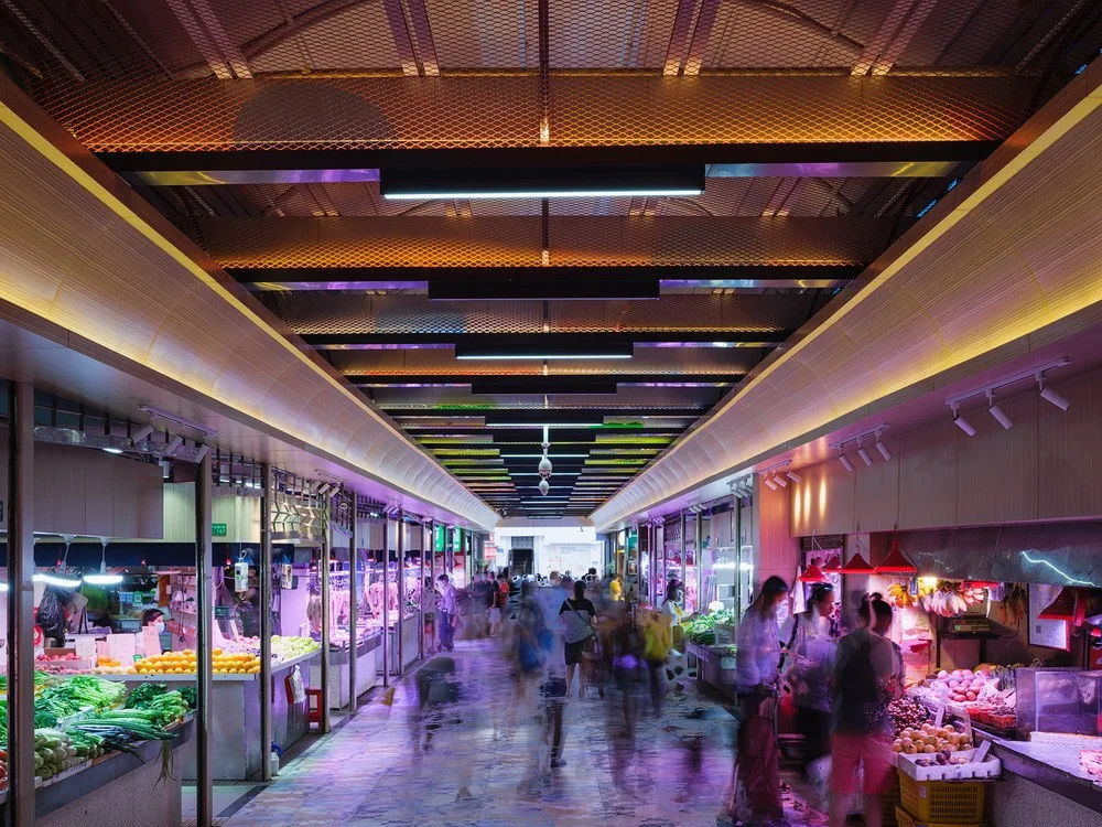 BIM Architecture | Colorful, Poetic Everyday: Renovation of Guangzhou Dongshan Meat and Vegetable Market/Aosilently Studio