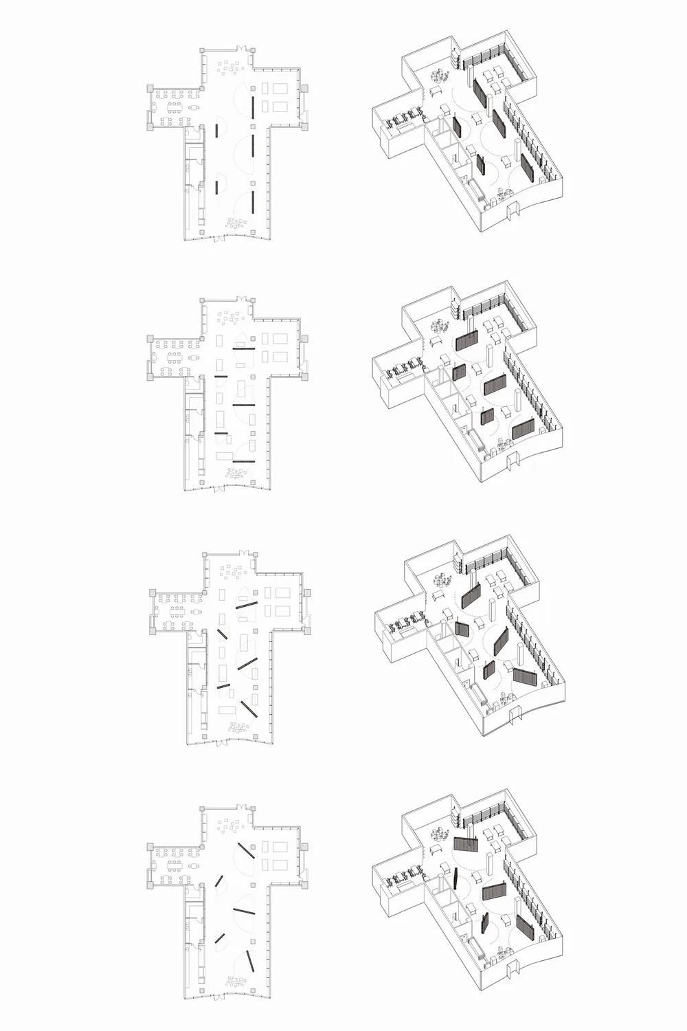 BIM Architecture | Purposeless Concept Bookstore/Luo Yujie Studio