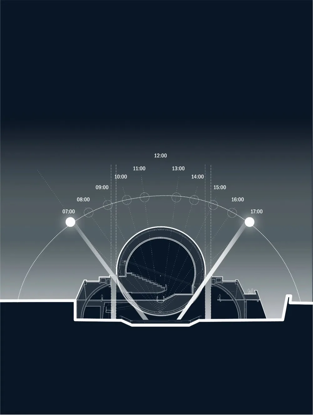Spherical Pavilion Sectional View