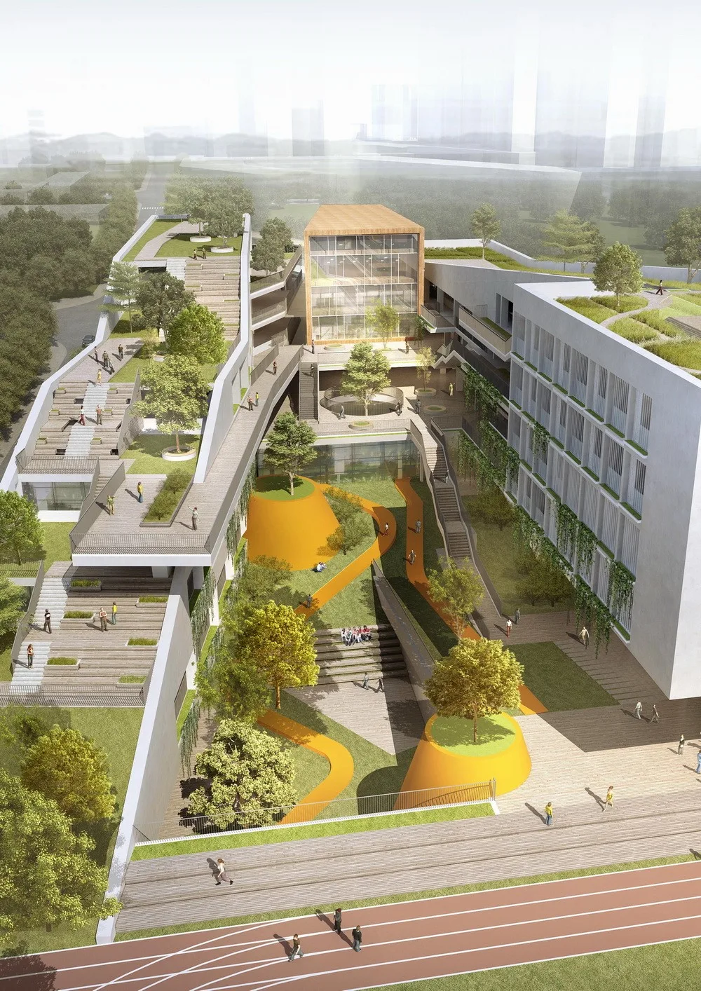 BIM Architecture | Shenzhen Longhua Qingquan Foreign Language School (Junior High School)/Yijing Architectural Design