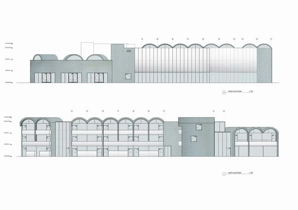 Elevation drawing of Rossum Hotel Expansion