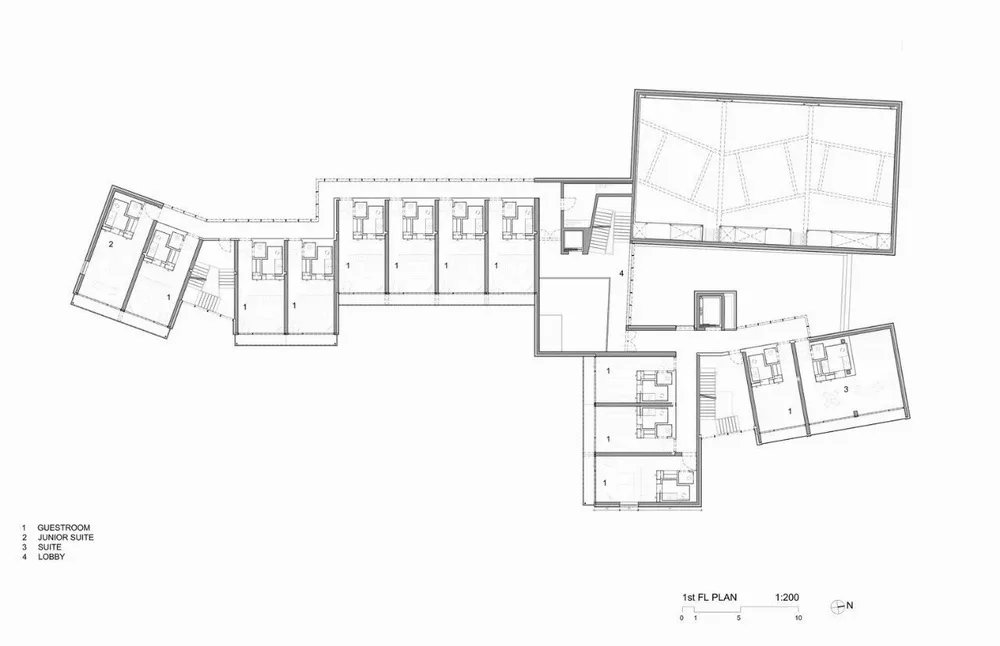 Second floor plan of Rossum Hotel Expansion