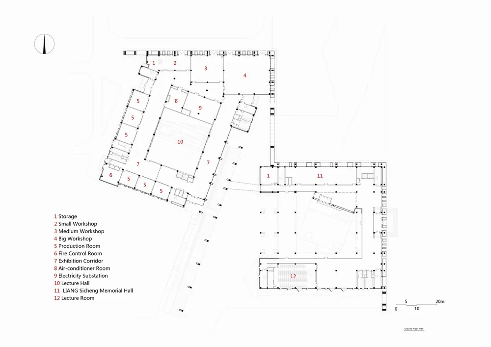 BIM Architecture | 2nd Floor of Humanities at Northeastern University/THAD by Zhuang Weimin from Tsinghua Architectural Design Institute